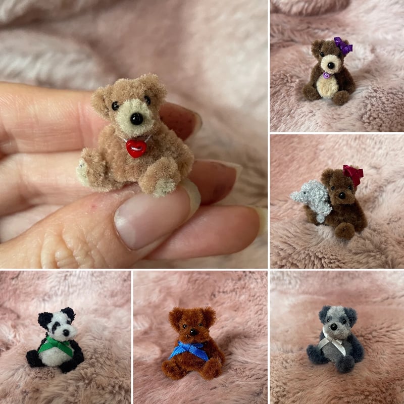 (🎄EARLY CHRISTMAS SALE - 50% OFF) 🎁Tiny Handmade Teddy Bear🧸