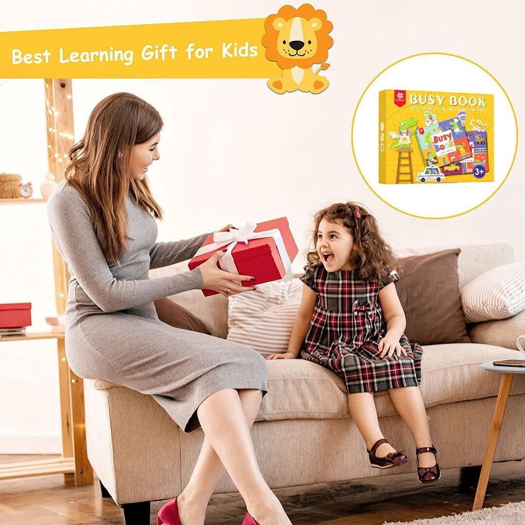 (🔥Mother's Day Hot Sale - Save 50% OFF) Montessori Busy Book For Kids To Develop Learning Skills-Buy 4 Get Extra 20% OFF
