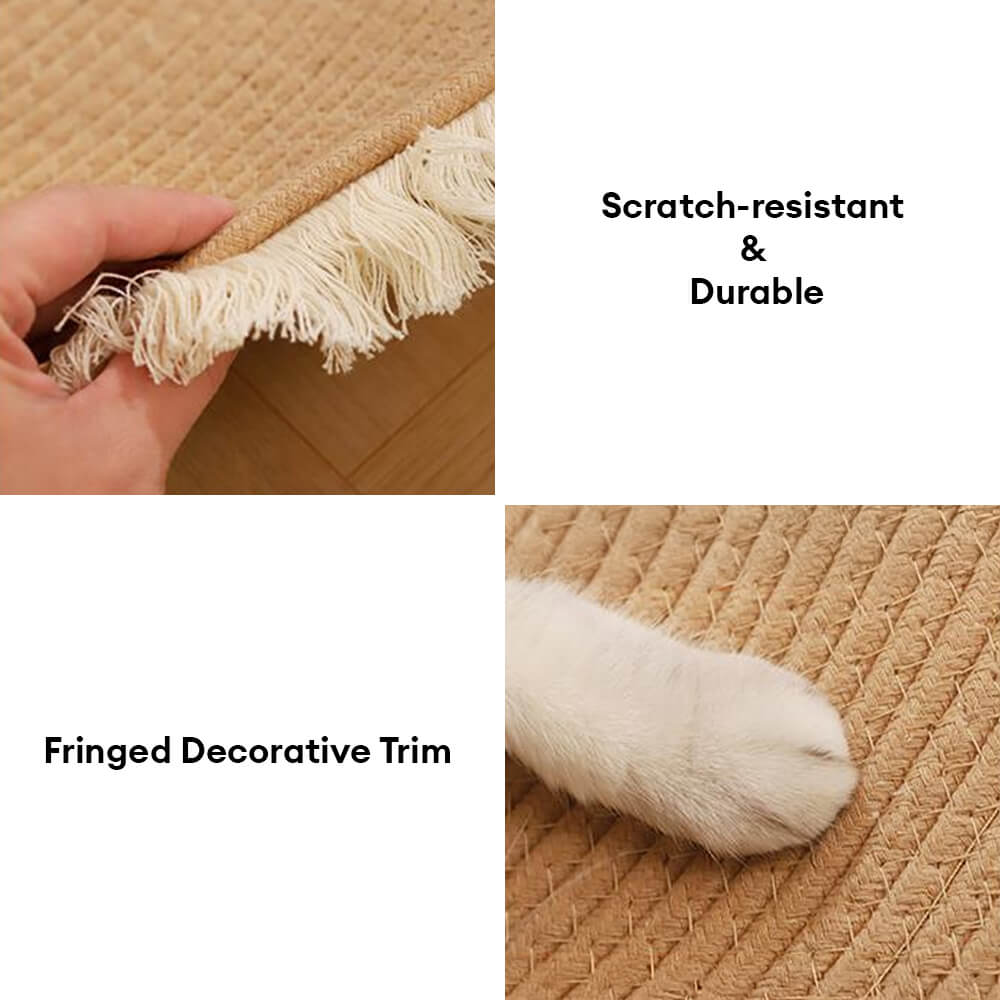 🔥Last Day Promotion 70% OFF🔥Handwoven Durable Cat Scratch Mat Rug