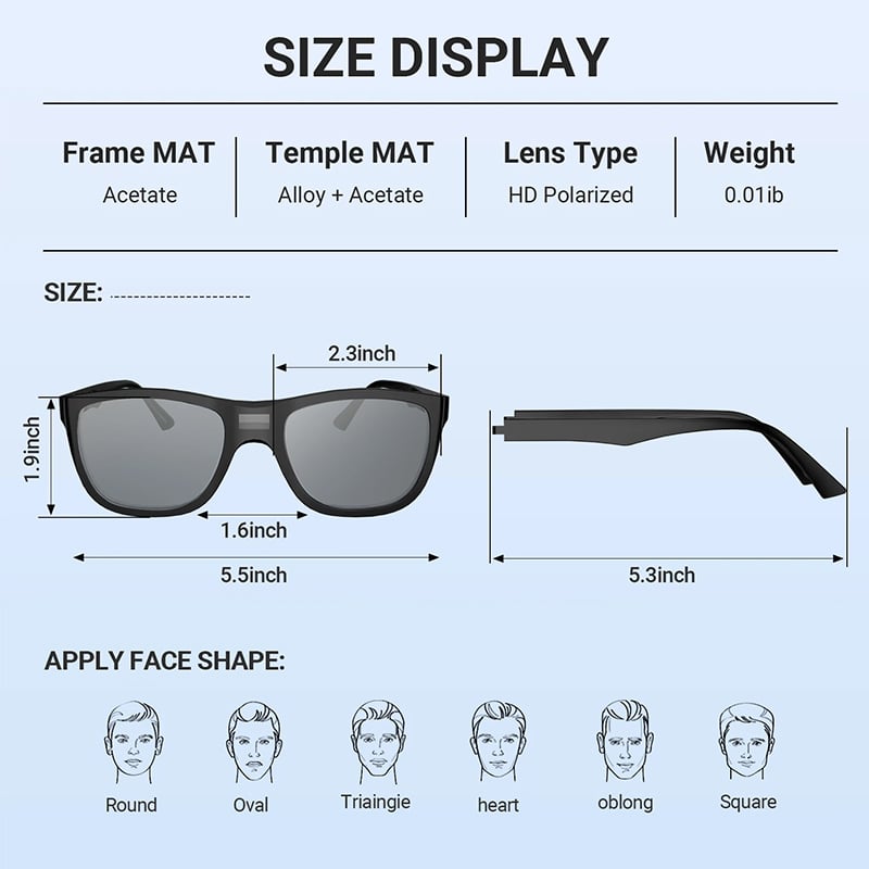 🎁TikTok Last Day Sale - 70% OFF🎉Smart Photochromic Polarized Sunglasses