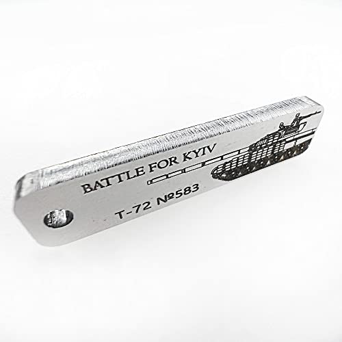 Keychain Made from Downed Russian Combat Tank T72 from Battlefield of Ukraine (BUY 2 SAVE 10% & FREE SHIPPING)