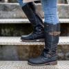 🎁LAST DAY 45% OFF🎁Women's Vintage Leather Zipper High Snow Boots