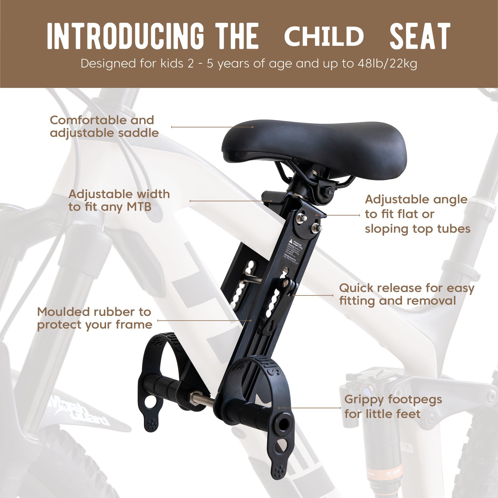 🔥Last Day Promotion 70% OFF-🔥-Authorization]Front Mounted Child Bike Seat