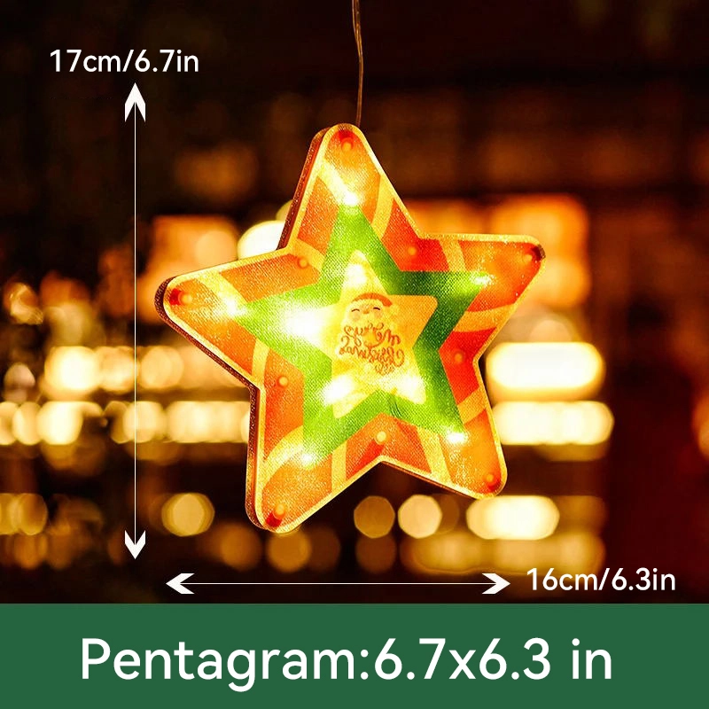 (🔥2024 BEST GIFT TO FAMILY🔥)🎄Christmas Window Hanging Lights