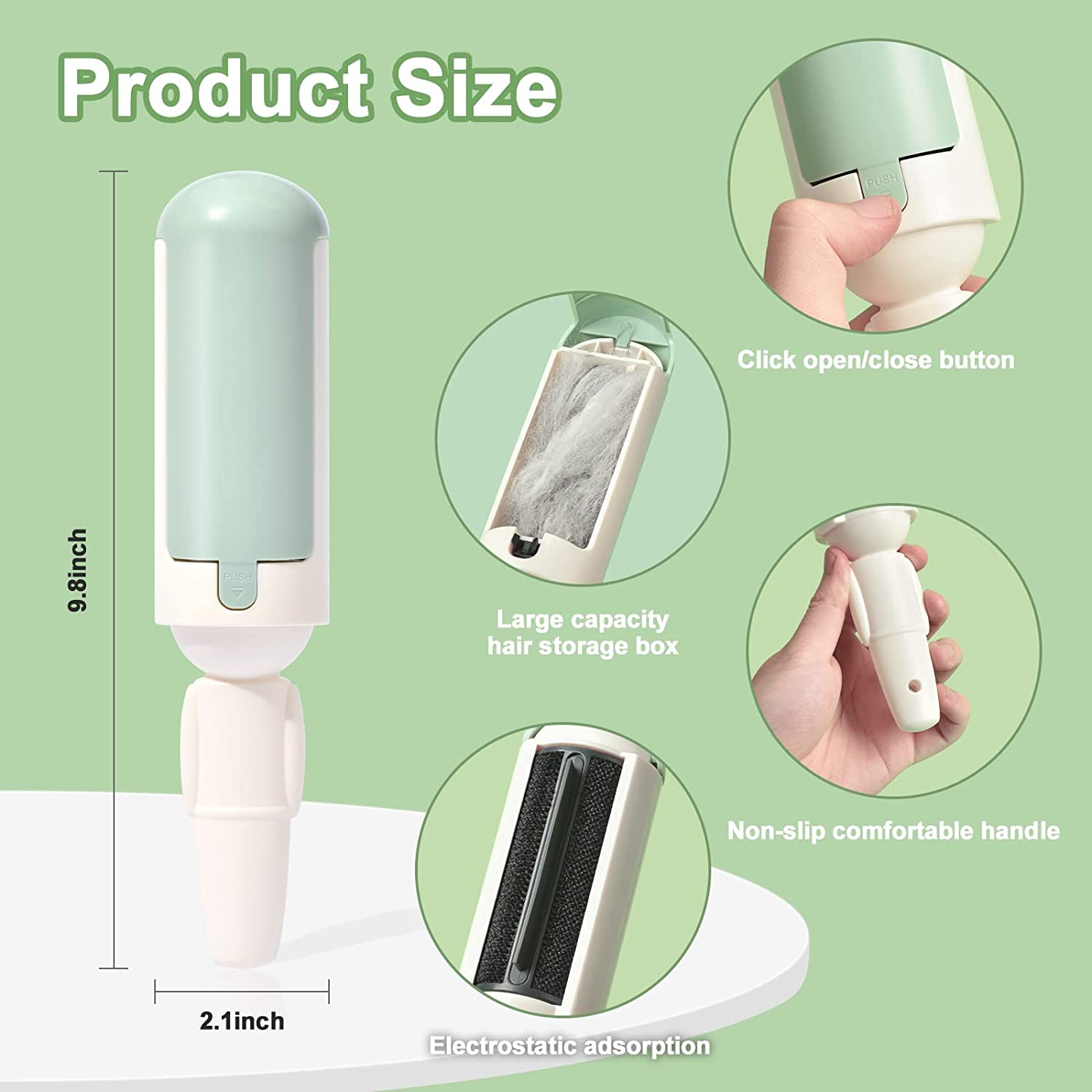 (🔥Last Day Promotion- SAVE 48% OFF)Reusable Pet Hair Remover Roller(buy 2 get 1 free now)