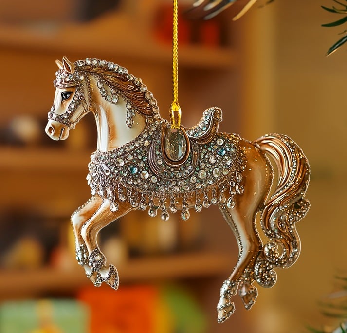 🔥Last Day Promotion 70% OFF🔥Handmade Horse Christmas Ornament