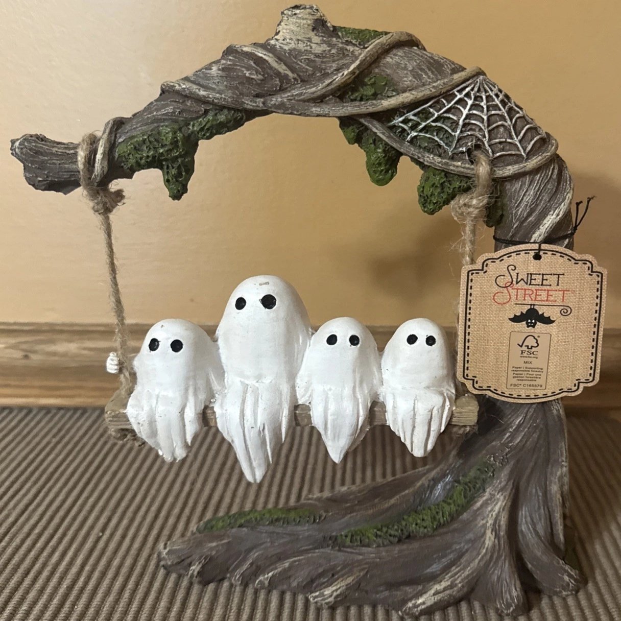 🔥Early Halloween Offer👻2025 Oncandforal®Swinging Shadows: Ghost on a Tree Swing