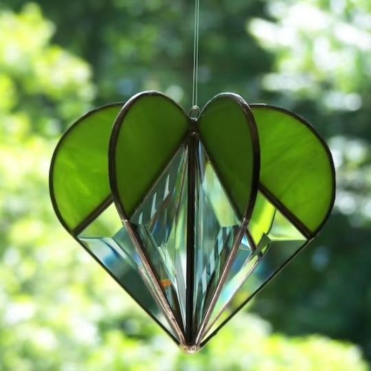 🔥(Early Mother's Day Sale - 50% OFF) Stained Heart-shaped Suncatcher-The Best Gifts-Buy 3 Get Extra 20% OFF