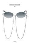 Women's Fashion Chain Irregular Sunglasses