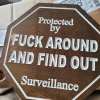 🎁Security Sign F**k Around and Find Out Sign 🎁New Year Promotion 49%OFF