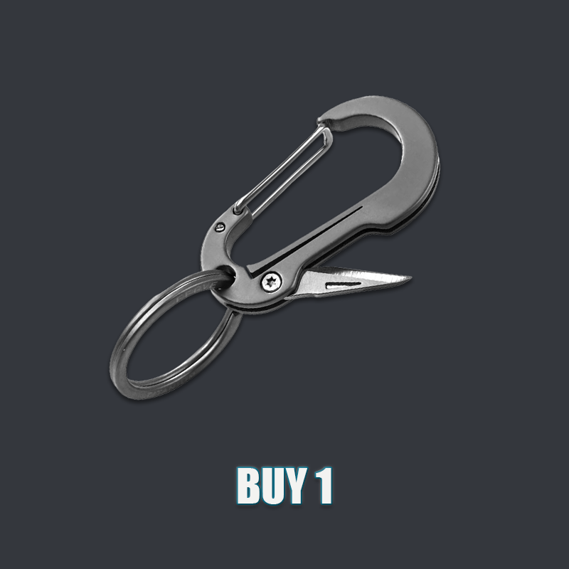 (🔥Early Christmas Sale - 50% OFF) - Multifunctional Titanium Keychain With Pocket Knife