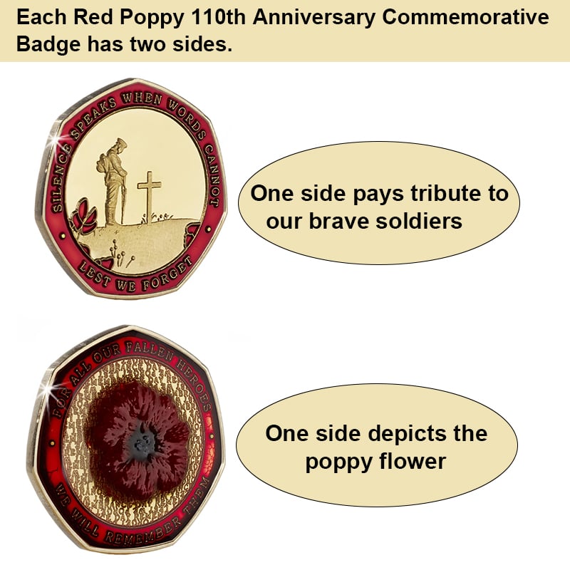 Limited Edition - Red Poppy Soldiers Commemorative Insignia