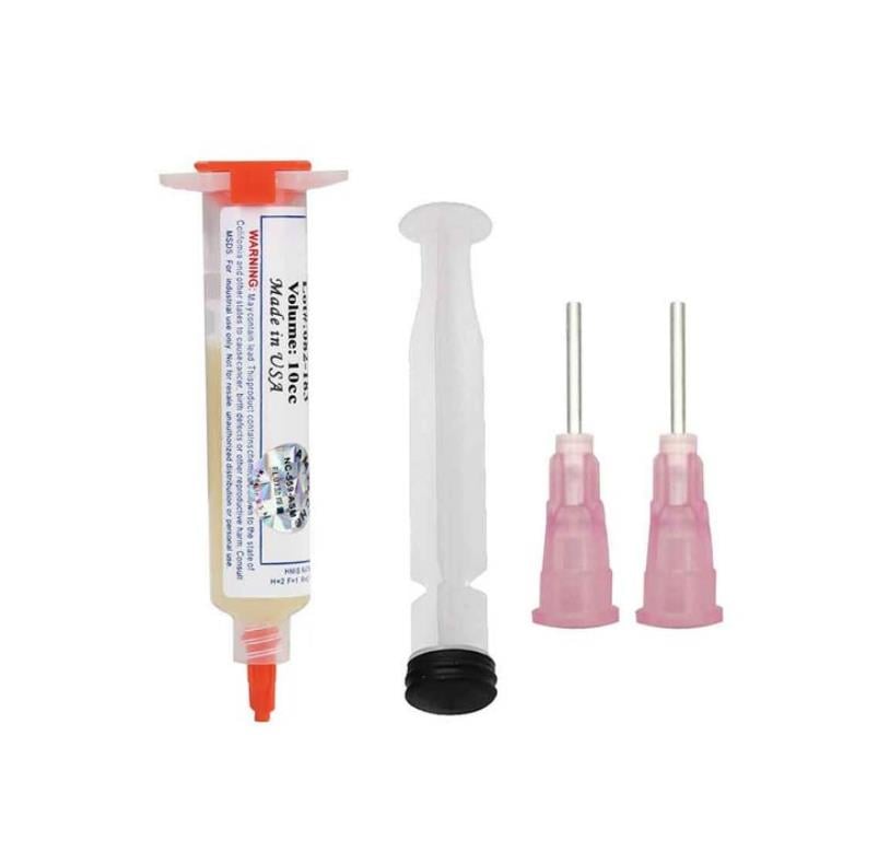 ⚡⚡Last Day Promotion 48% OFF - NC-559-ASM No Clean Flux Paste, 10 milliliters Pneumatic Dispenser (Complete with Plunger & Dispensing Tip)