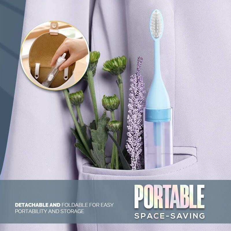 Mega Sale 50% OFF💥Travel Toothbrush W/ built-in Toothpaste Tube