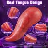Realistic Tongue licking Clitoral Stimulation Vibrators with 9 Licking vibrating & Heating Modes