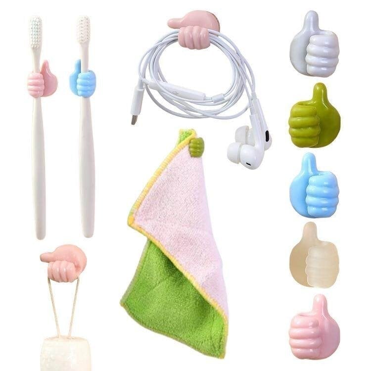 (🌲Early Christmas Sale- SAVE 48% OFF)5 Pcs set Creative Thumbs Up Wall Hook--buy 5 get 5 free & free shipping（50pcs）