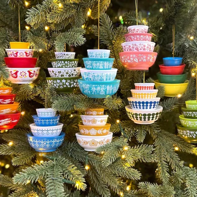 (🎄Early Christmas Sale - 49% OFF) ✨️Vintage Stack Bowl Christmas Ornament