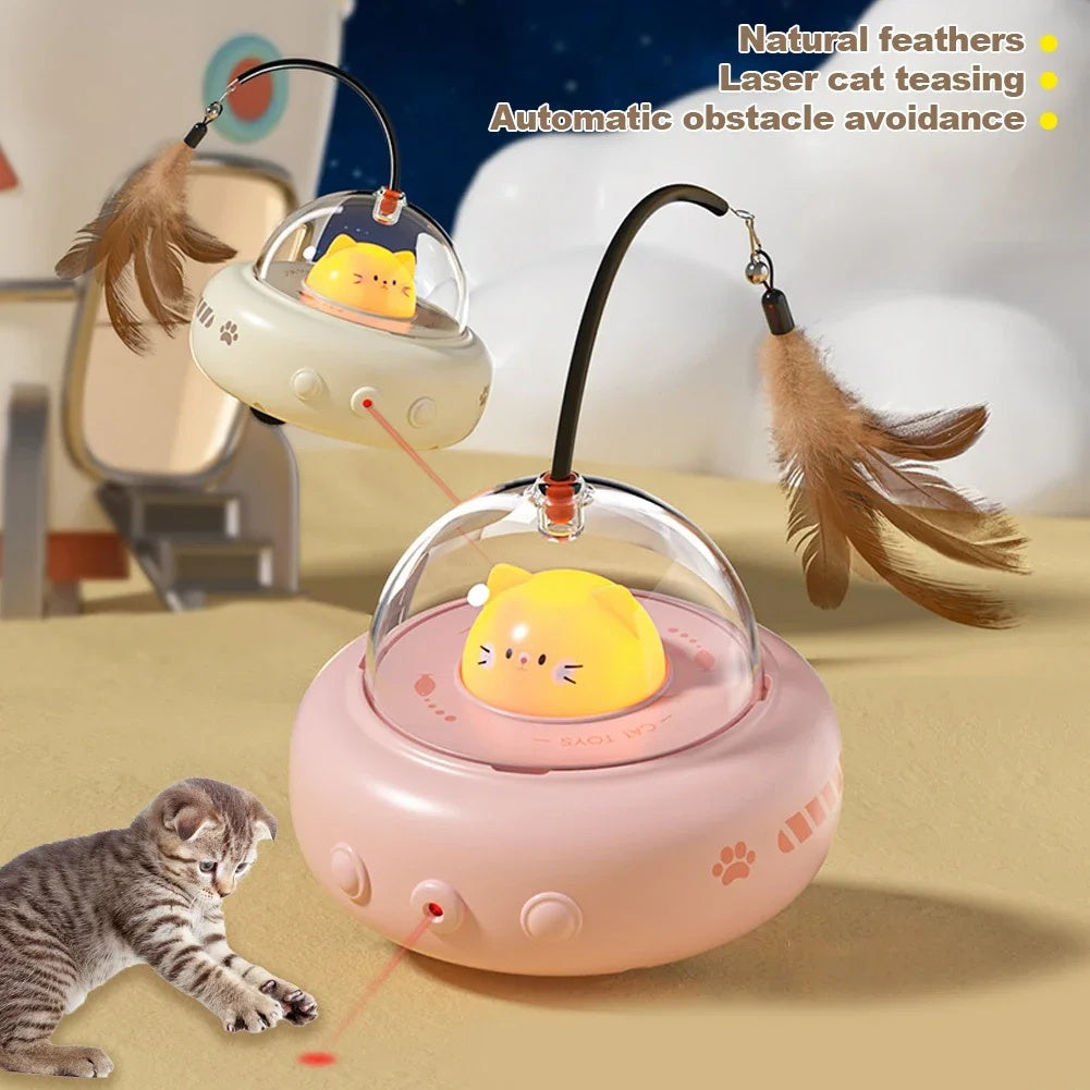 🔥Last Day Promotion 70% OFF🔥Smart Electric UFO Cat Teaser Toy