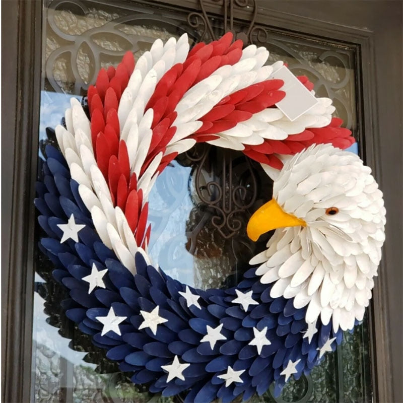 🔥Handmade American Eagle Patriot Wreath