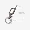 Multifunctional pendant bottle opener metal double ring key chain