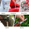 16 in 1 Multifunctional Axe Hammer Outdoor Emergency Safety Tool Saw Blade