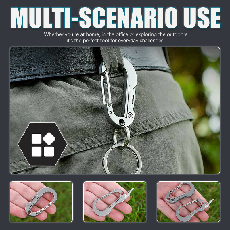 🔥(HOT SALE NOW - 49% OFF) Multifunctional Titanium Alloy Keychain, ⚡Buy More Save More