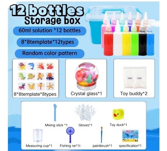 (🔥Last Day Promotion 50% OFF) 🦀Magic Water ELF, Children Handmade Aqua Gel Sensory Toy Set