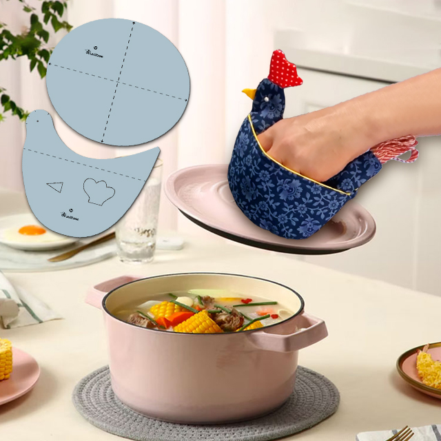 (🔥Last Day Promotion 50% OFF) Cute Chicken Pot Holder Pattern Template (Printed Instruction Included)