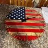 Handmade Honor US Flag Patriotic Clock-BUY 2 FREE SHIPPING