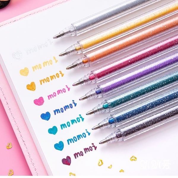 (🎅EARLY CHRISTMAS SALE - 50% OFF) 🎁🌈12 Colors Glitter Gel Pen Set🖊, Buy 2 Free Shipping Only Today🚚