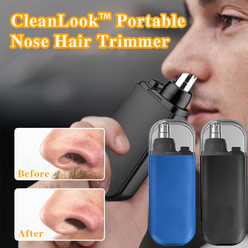 🔥2024 NEW YEAR SALE - CleanLook™ Portable Nose Hair Trimmer (Painless & Precision)