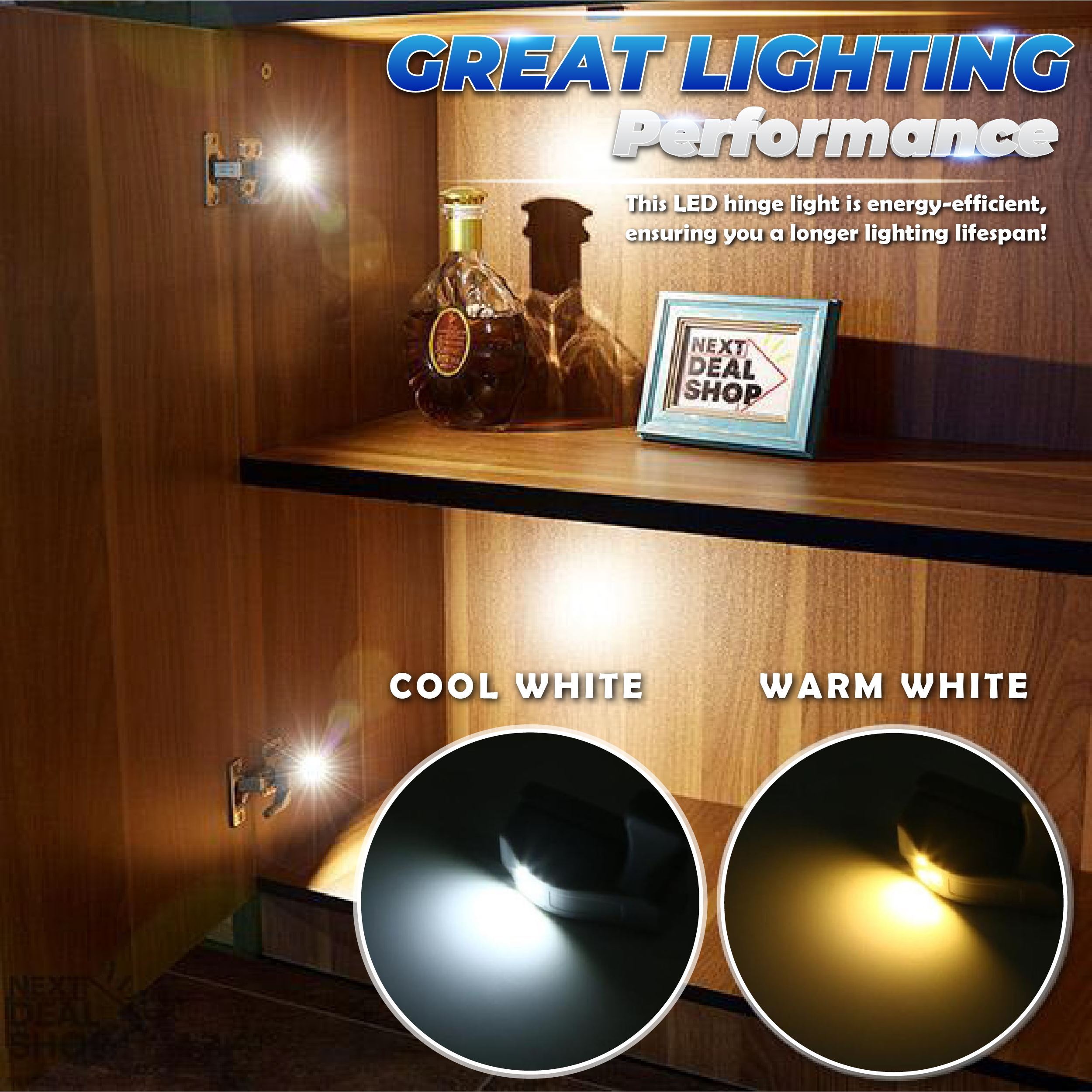 (🎄Christmas Promotion--48%OFF)Smart LED Hinge Lights(😍Buy 5 get 3 Free & Free shipping)