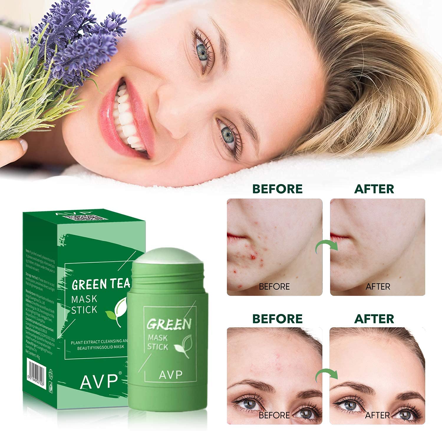 🔥Last Day Promotion- SAVE 70% OFF👨‍⚕Deep Cleanse Green Tea Mask-BUY 2 FREE SHIPPING