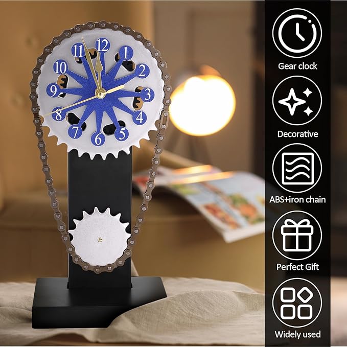 💥Christmas Sale 49% OFF -  Vintage Iron Rotating Gear Clock