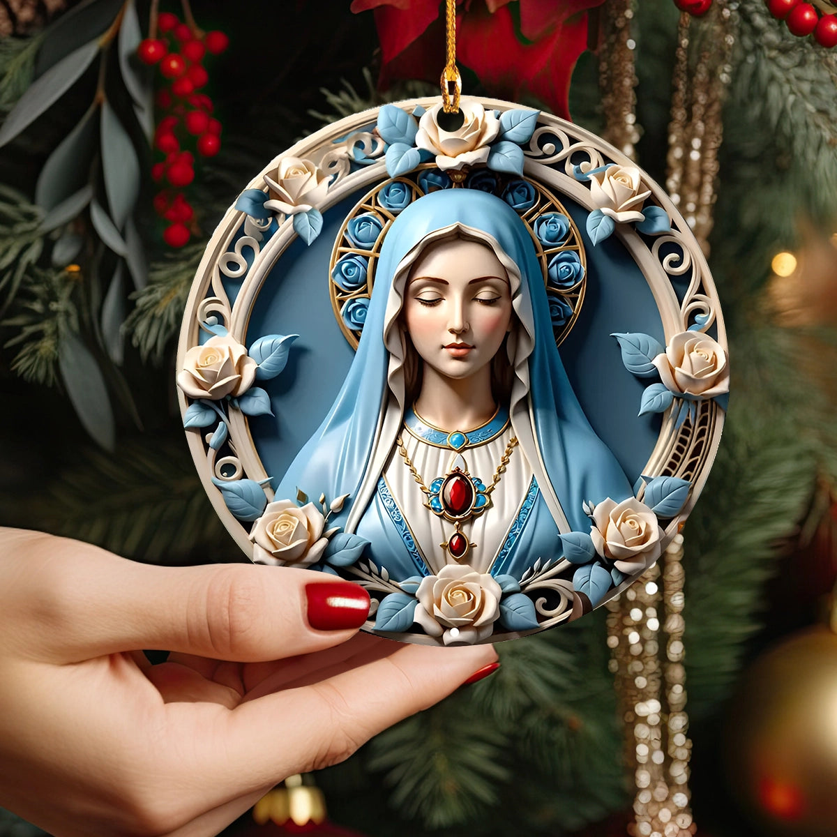 Shineful Blessed Virgin Mary Ornament