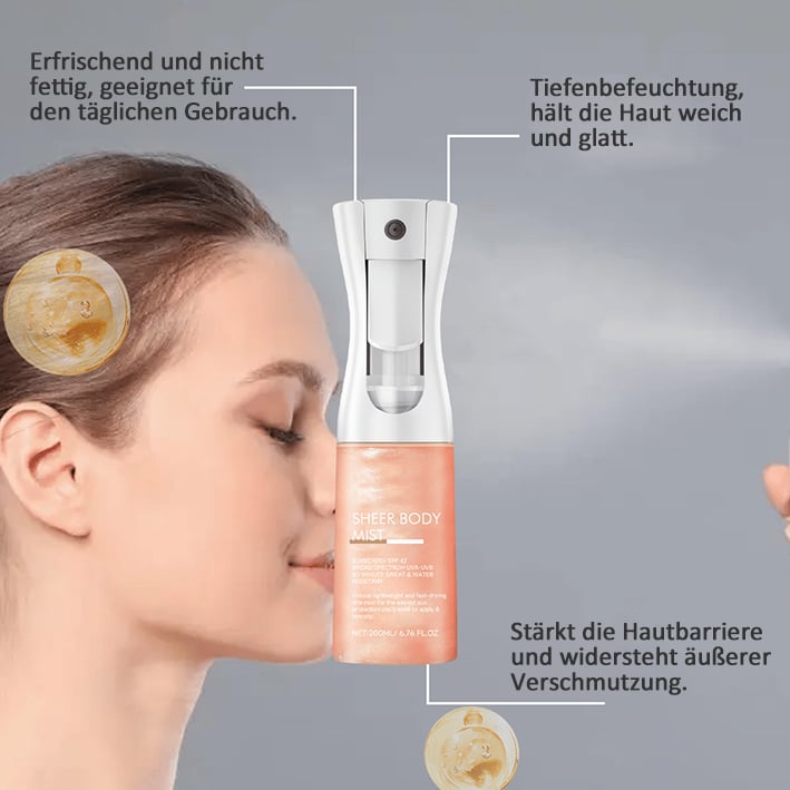 🔥Heißer Verkauf - 49% Rabatt🔥Sheer Body Mist Sonnenschutz SPF 42