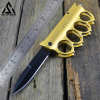 WWI 1918 Trench Knife Folder Spring Assist Knuckle Knife