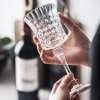 Serene Soirée Diamond Wine Glasses