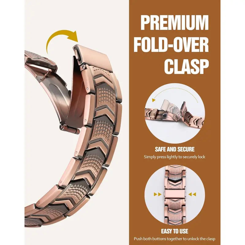 100% Handmade Cuban Copper Bracelet For Man(𝐒𝐦𝐢𝐭𝐡 𝐇𝐚𝐧𝐝𝐦𝐚𝐝𝐞®)