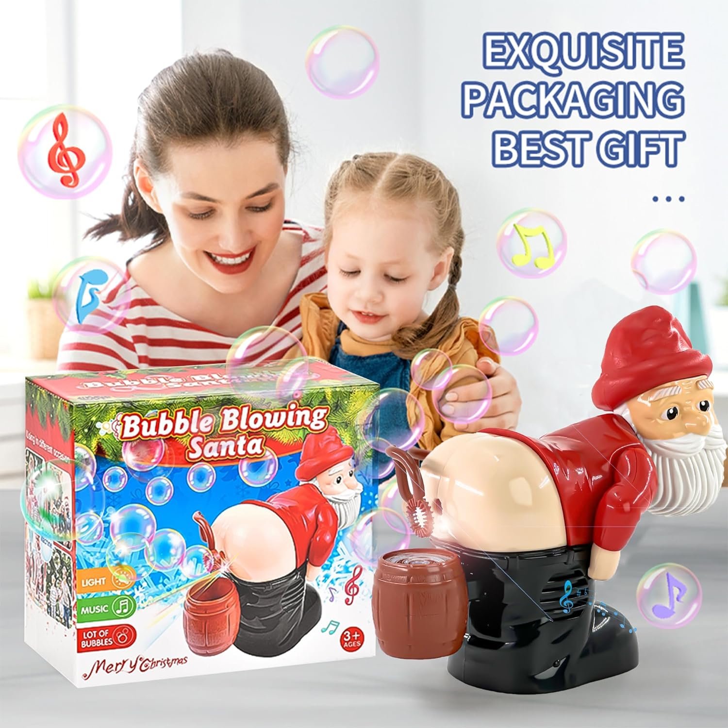 🌲Christmas Sale 48% OFF🎁Funny Santa Claus Bubble Modeling Of The Fart Fart