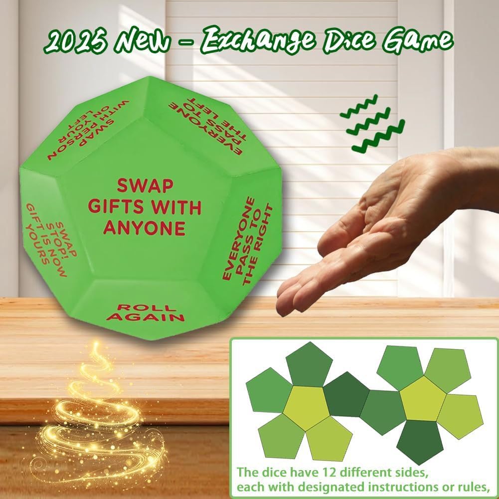 🎁Last Day Sale 50% OFF🔥Hilarious Christmas Gift Exchange Party GameDice
