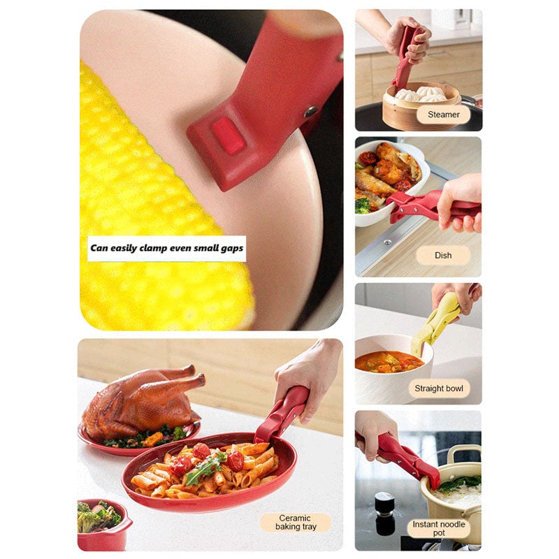 🎅Christmas Hot Sale🔥Multi-Purpose Anti-Scald Bowl Holder Clip for Kitchen