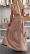 Women's Lapel Stitching Casual Dress