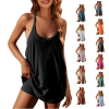 🔥Letzter Tag 49 % Rabatt👗Sommerliches ärmelloses Minikleid für Frauen (Enthält einen Jumpsuit)