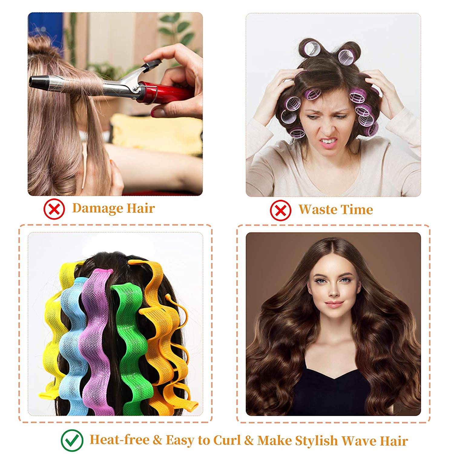 [LAST DAY SAVE 49% OFF] - 🔥Yevyo Heatless Wave Hair Curler