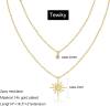 Tewiky Diamond Necklaces for Women, Dainty Gold Necklace 14k Gold Plated Long Lariat Necklace Simple Gold CZ Diamond Choker Necklaces for Women Trendy Gold Necklace Jewelry Gifts for Girls