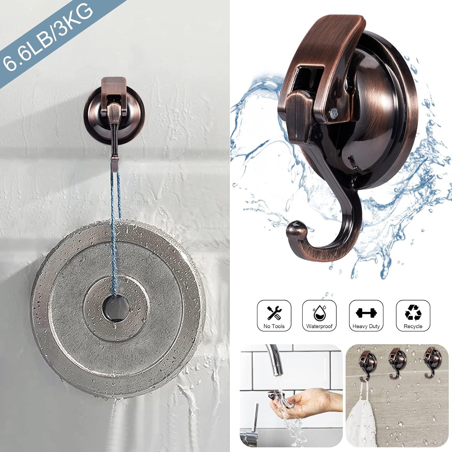 🔥Last Day Promotion 48% OFF-🎁-2024 New Upgraded Suction Cup Hooks