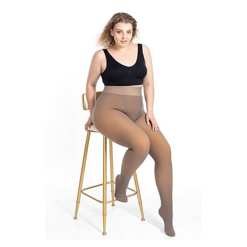 🔥Last Day Promotion - 50% OFF🎁Flawless Legs Fake Translucent Warm Plush Lined Elastic Tights