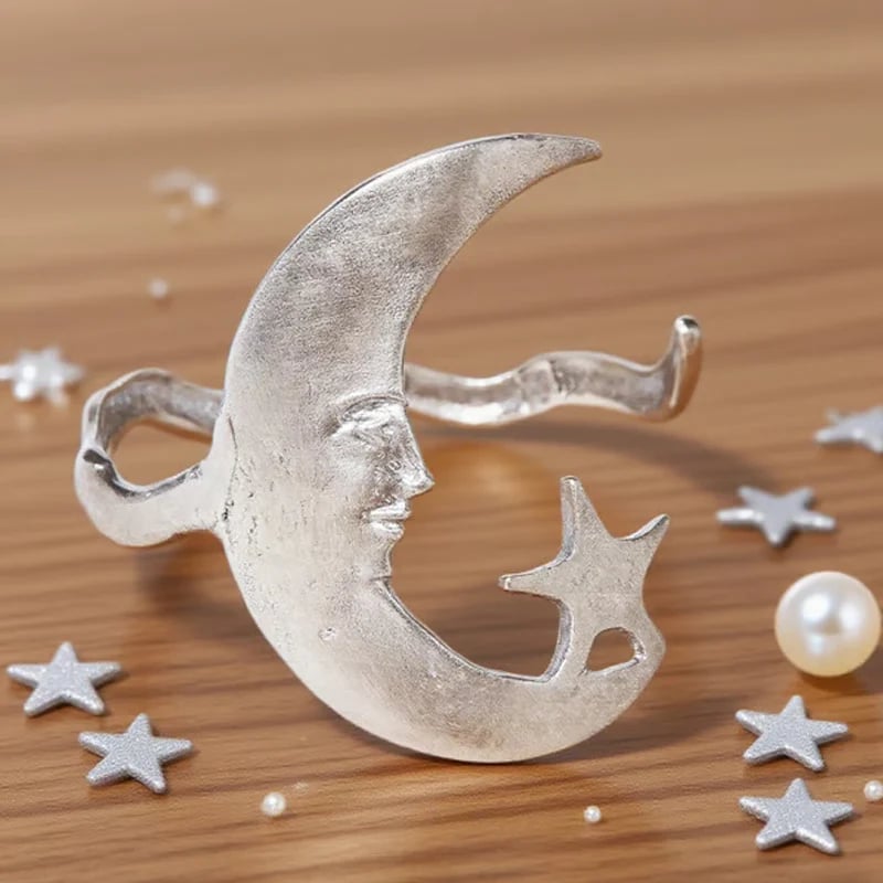 🔥LAST DAY 50% OFF-Star And Moon Pattern Open Bracelet