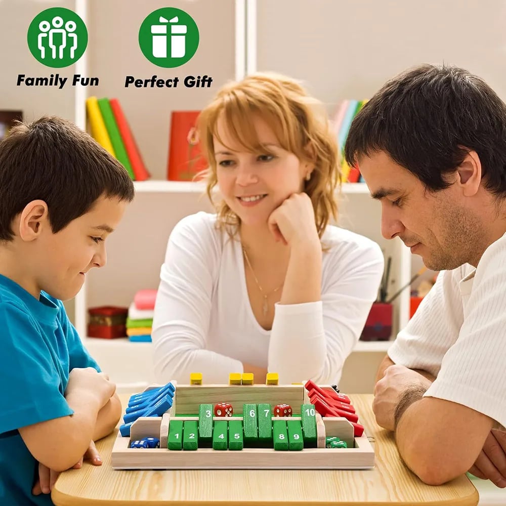 🎁TikTok Last Day Sale - 70% OFF🎁SHUT THE BOX-WOODEN DICE BOARD GAME
